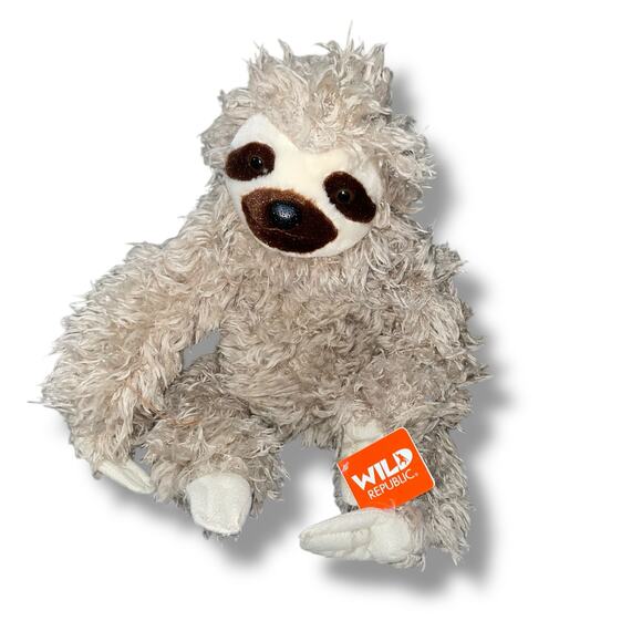 Wild Republic Cuddlekins 13" Three Toed Sloth Plush Stuffed Animal Nursery Decor - Picture 2 of 11